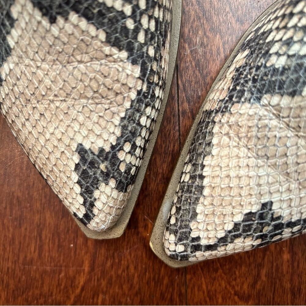 Vince Camuto Gigietta Leather “Python Snakeskin” … - image 5